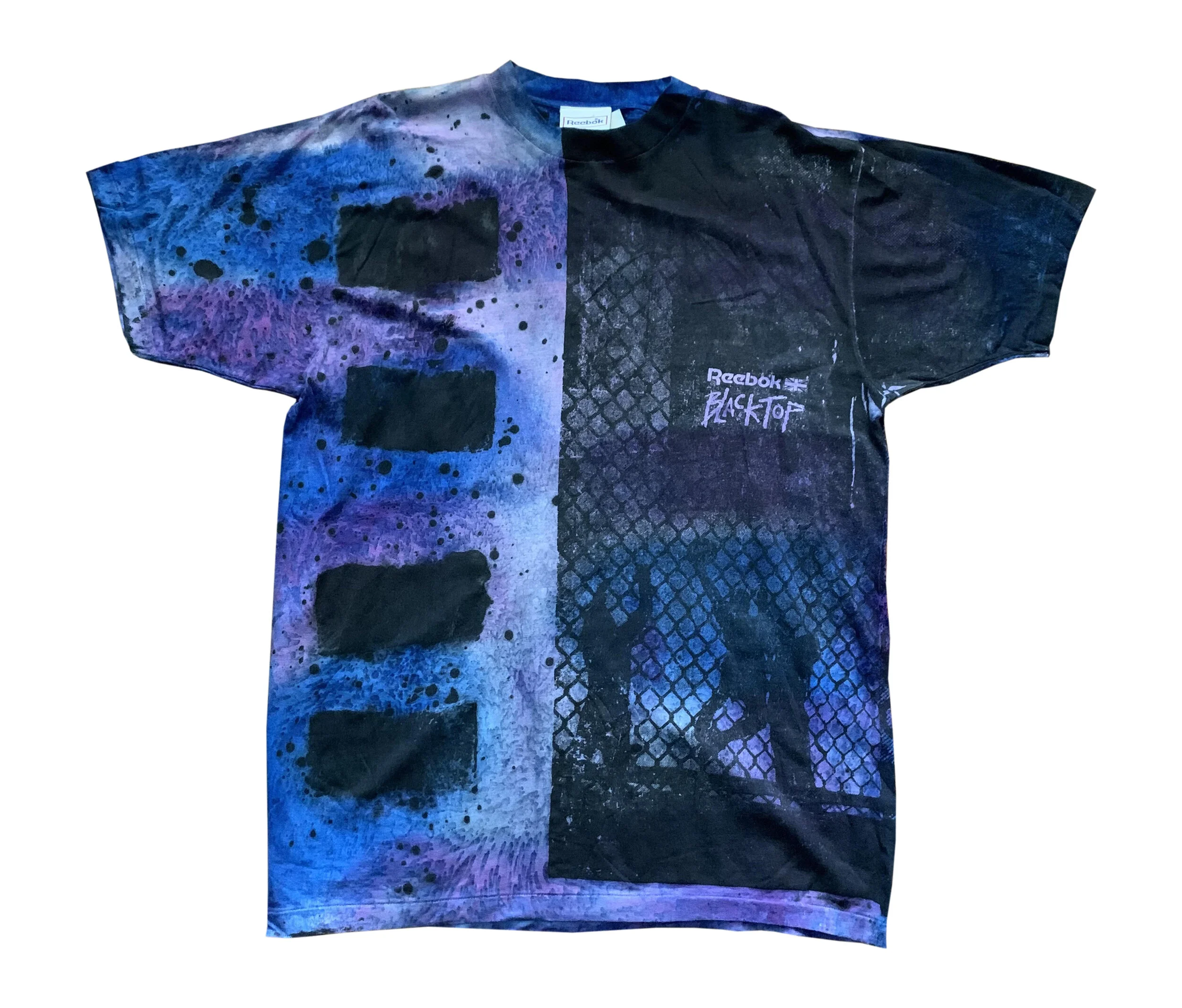 reebok 90s blacktop 総柄　tシャツ ビンテージ Vintage Early 90s Reebok Blacktop All Over Print Tee XL